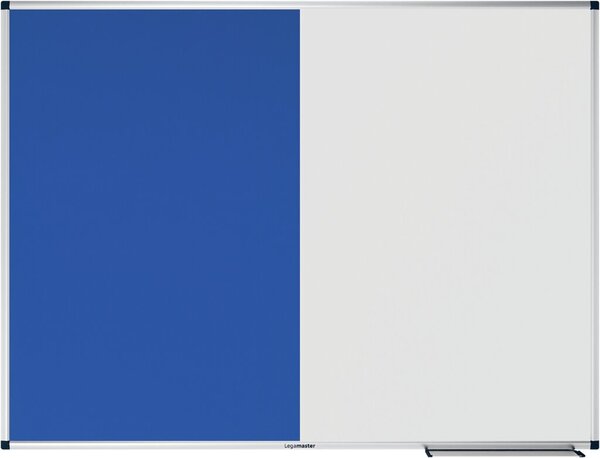 Kombiboard UNITE 90 x 120 cm Whiteboard/Pinboard Filz blau