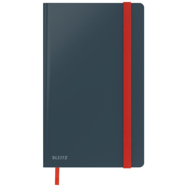 Notizbuch Cosy, A5, liniert, grau Gummibandverschluss, 80 Blatt, Soft-