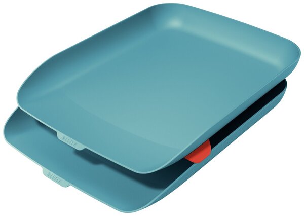 Briefkorb Cosy, 2er Set, blau, große Frontöffnung, 2 Briefkörbe +