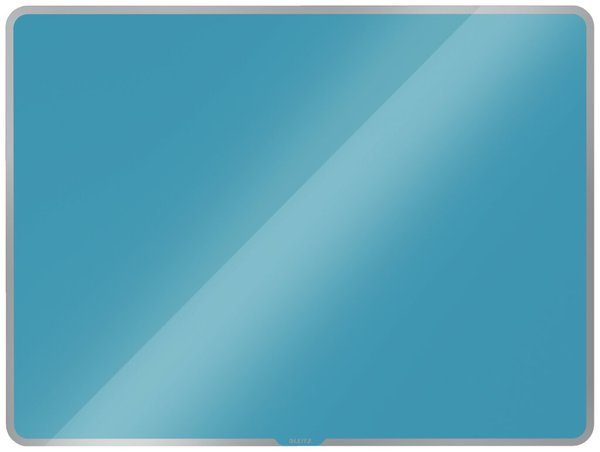 Cosy Whiteboards Glas 800x600 mm, blau rahmenlos, Sicherheitsglas, trocken