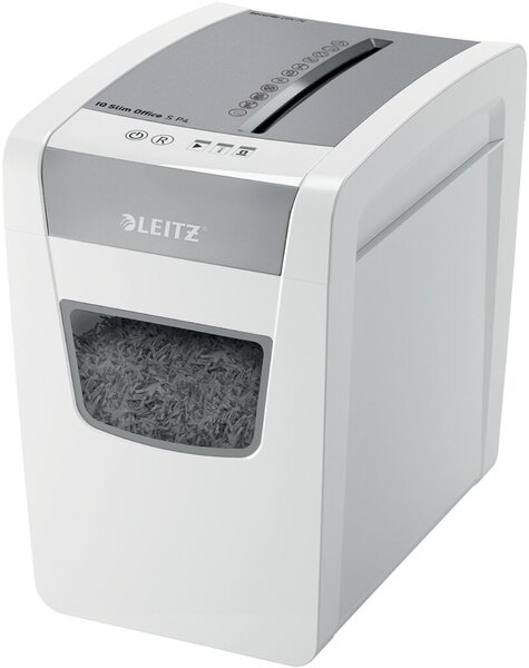 LEITZ Aktenvernichter IQ Office S, Slim Version, Partikel