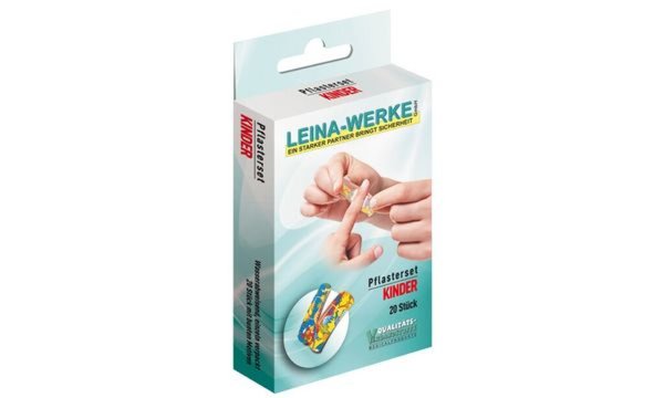 LEINA Pflaster-Set Kinder, 20-tei lig, bunte Motive (8975401)