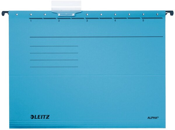 LEITZ ALPHA Hängemappe, A4, seitlich offen, blau - für den Markt: D / L / A / C