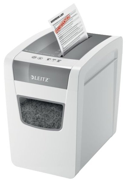 LEITZ Aktenvernichter IQ Home Office, Slim Version, Partikel 4 x 28 mm, Schnitt