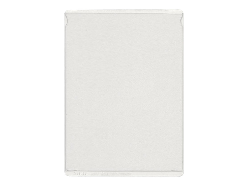 LEITZ Ausweishülle, A7, 79 x 110 mm, PVC, genarbt, 0,20 mm oben offen, Weichfol