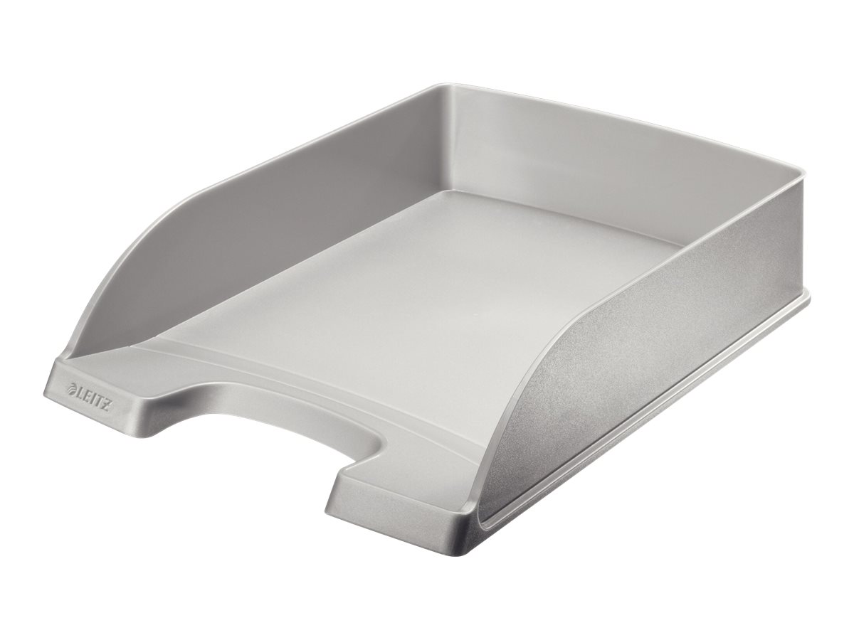 LEITZ Briefablage Plus Standard, DIN A4, Polystyrol, silber senkrecht oder vers