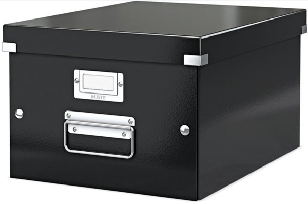 LEITZ Click und Store Aufbewahrungs - Schwarz - Hartplatte - A4 - Briefumschlag