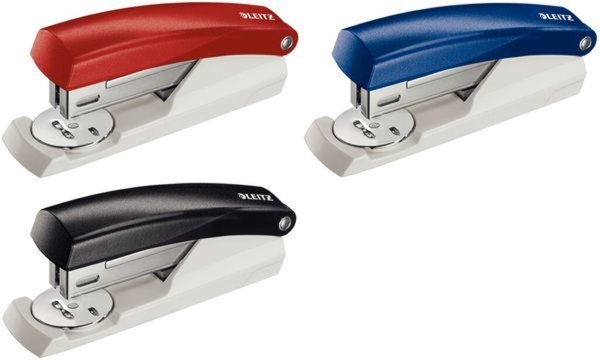 LEITZ Heftgerät Nexxt 5501, Heftleistung: 25 Blatt, rot Einlegetiefe: 55 mm, fü