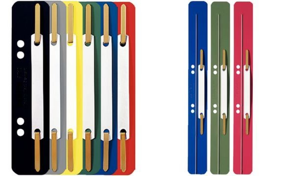 LEITZ Heftstreifen, 35 x 158 mm, PP -Folie, blau (80371035)