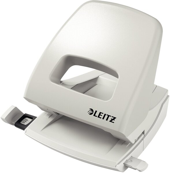 LEITZ Locher Nexxt 5005, Stanzleistung: 25 Blatt, grau Unterteil aus Metall, Ku