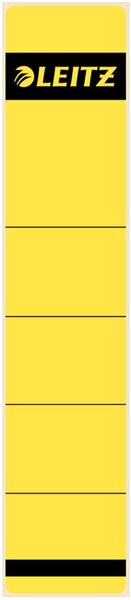 LEITZ Ordnerrücken-Etikett, 39 x 192 mm, kurz, schmal, gelb passend für LEITZ S