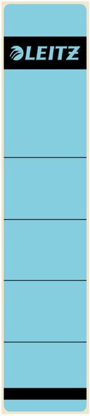 LEITZ Ordnerrücken-Etikett, 39 x 192 mm, kurz, schmal, blau passend für LEITZ S