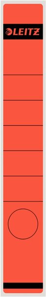 LEITZ Ordnerrücken-Etikett, 39 x 285 mm, lang, schmal, rot passend für LEITZ St