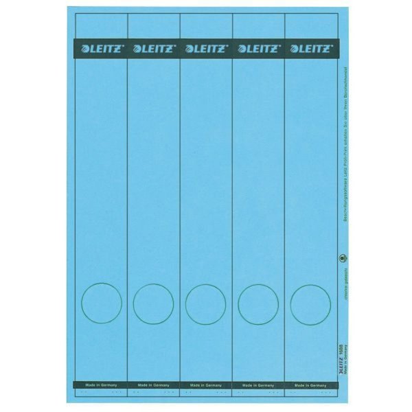 LEITZ Ordnerrücken-Etikett, 39 x 285 mm, lang, schmal, blau passend für LEITZ S