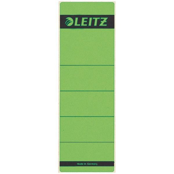 LEITZ Ordnerrücken-Etikett, 61 x 192 mm, kurz, breit, grün passend für LEITZ St