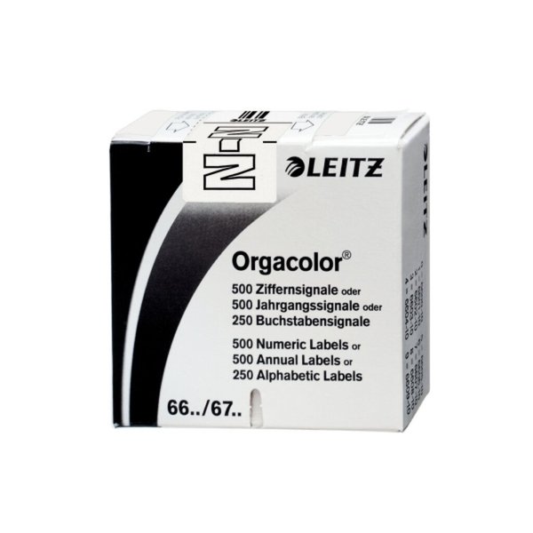 LEITZ Orgacolor - Weiß - Abgerundetes Rechteck - 30 x 23 mm - 73 x 73 x 30 mm (