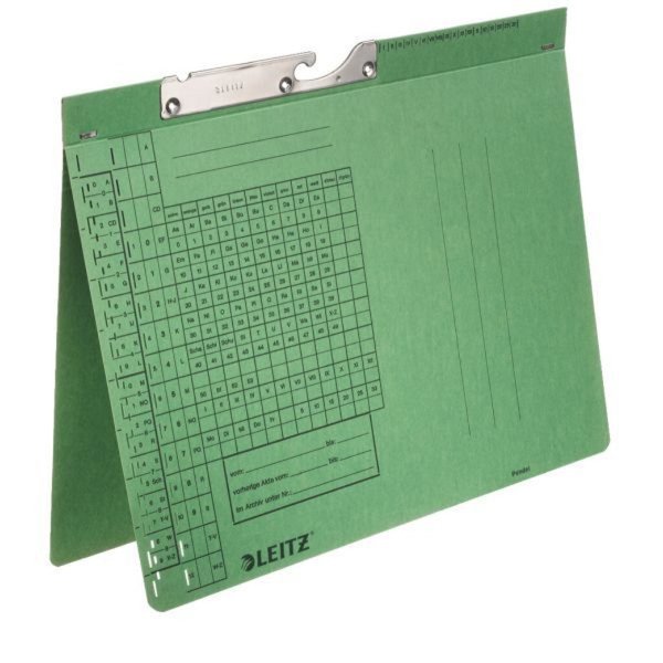 LEITZ Pendelhefter, A4, Amtsheftung, grün, 250 g-qm - für den Markt: D - L - A 