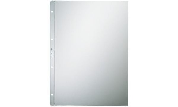 LEITZ Prospekthülle extrastark, A4, PP, genarbt, 0,13 mm oben offen, dokumenten