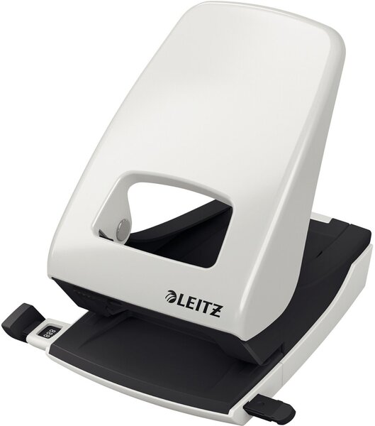 LEITZ Registraturlocher Nexxt 5138, grau Stanzleistung: 40 Blatt, Unterteil aus