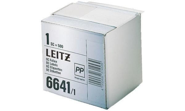 LEITZ Schutzfolienschildchen auf Rolle, transparent Maße: (B)72 x (H)39 mm, sel