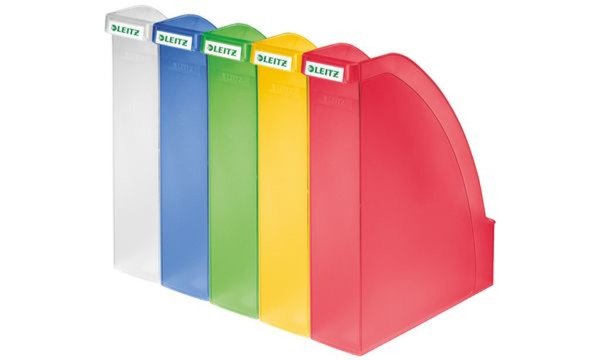 LEITZ Stehsammler Plus, DIN A4, Polystyrol, blau frost Fassungsvermögen: 70 mm,