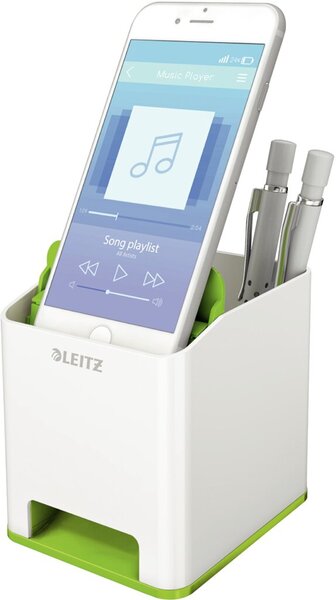 LEITZ Stifteköcher WOW 53631054 weiß/grün (53631054)