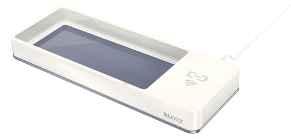 LEITZ WOW Desktop-Ladestation Organisierer Polystyrene Metallisch - Weiß
