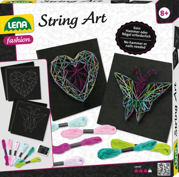 LENA String Art Schmetterling & Herz, Nr: 42650 LENA String Art Schmetterling & Herz, Nr: 42650