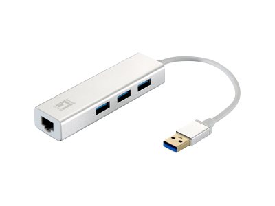 LEVEL ONE LEVELONE Netzwerkadapter USB-Hub 3-Port Wake-on-LAN