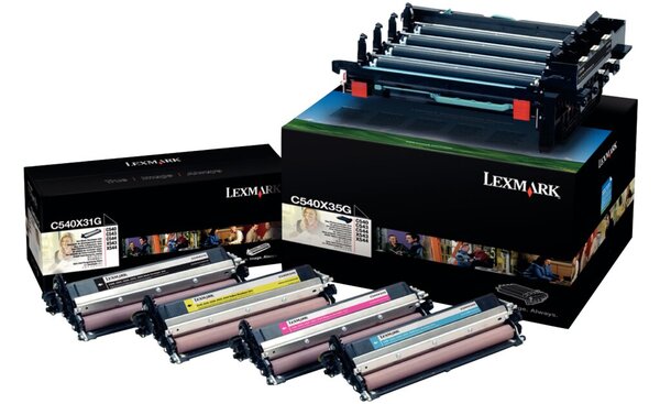 LEXMARK 4er Pack Schwarz, Farbe (Cyan, Magenta, Gelb) Druckerbildeinheit LCCP