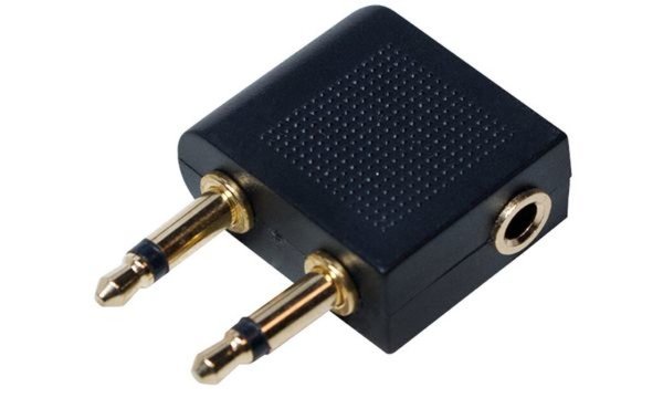 LOGILINK - Audioadapter für Flugzeug - Mono Mini-Stecker (M) bis stereo mini ja