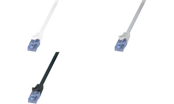 LOGILINK CP3061U Patchkabel RJ45-Stecker auf RJ45-Stecker CAT 6a U/UTP 3m - Weiß