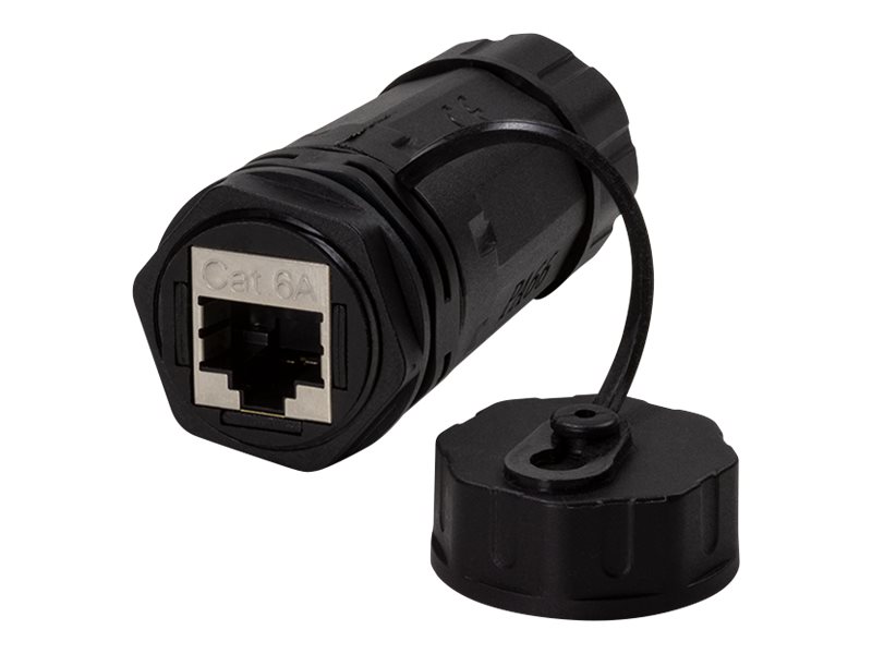 LOGILINK Cat.6A Industrie Schraub-Kupplung 2xRJ45,m.Kabelmuf