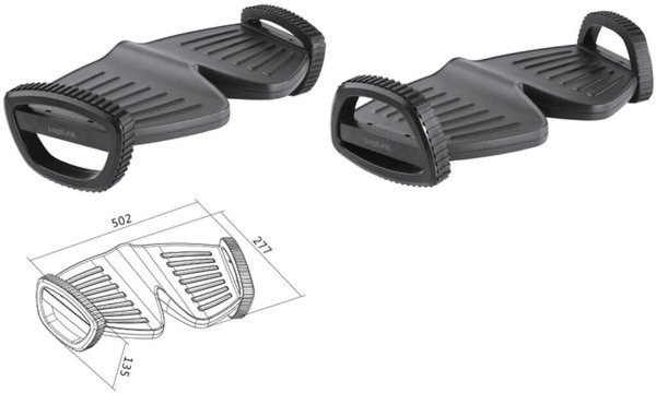 LOGILINK Fußstütze schwarz