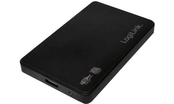 LOGILINK Geh. 6.3cm (2,5") LogiLink USB 3.0/SATA  Black ALU screwless