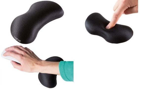LOGILINK Gel Handgelenkauflage Gelkissen schwarz