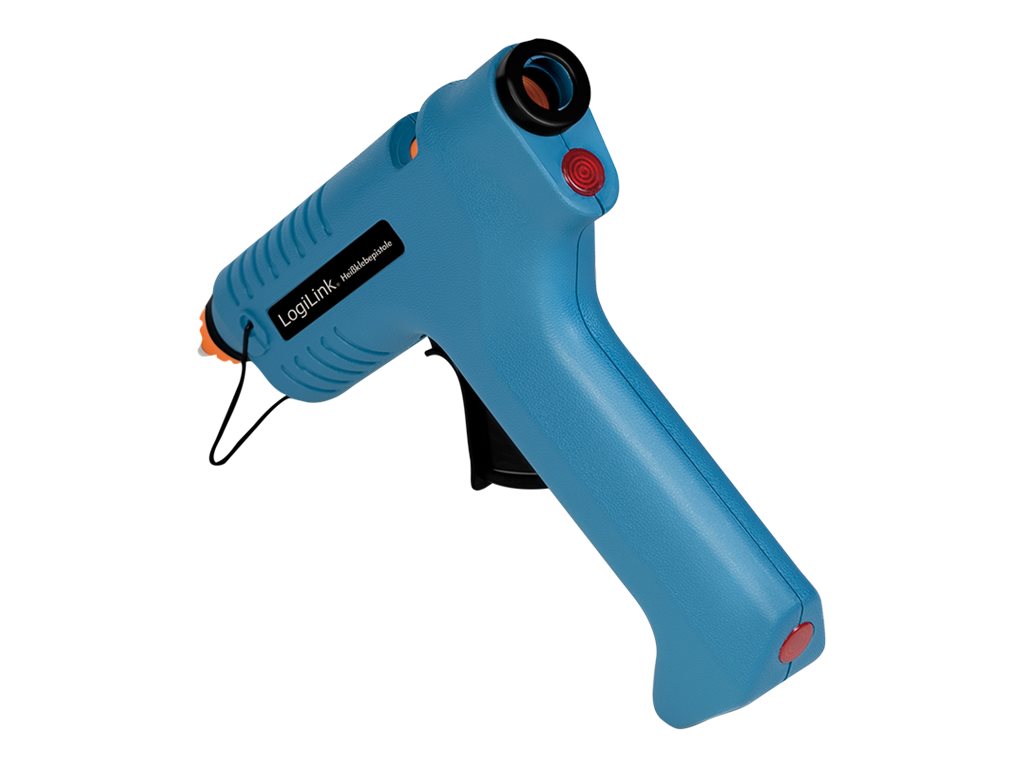 LOGILINK Heißklebepistole, 80W, kabellos,m. Aufsteller,blau