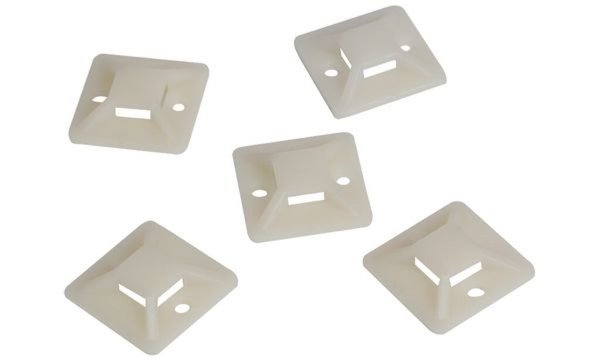 LOGILINK Kabelbinderhalterungen, 30 x 30 mm Klebesockel für Kabelbinder, Kabeli