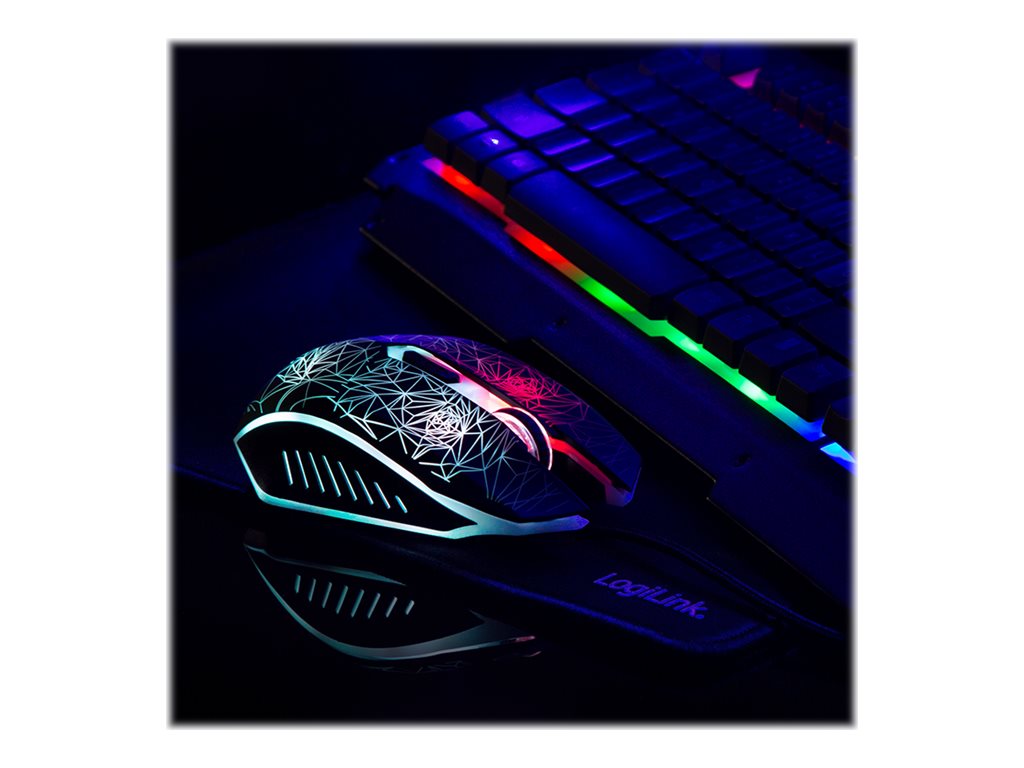 LOGILINK Keyboard und Mouse plus Mauspad LogiLink Gaming Combo Set (ID0185)