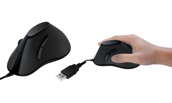 LOGILINK Maus Ergonomisch Vertical 5 Tasten 1000dpi schwarz