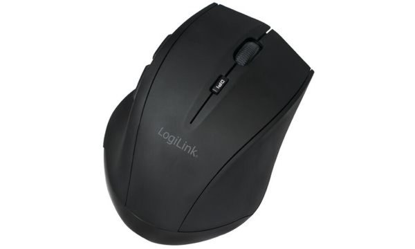 LOGILINK Maus LogiLink Bluetooth 2.4 GHz 1600dpi Laser scroll black