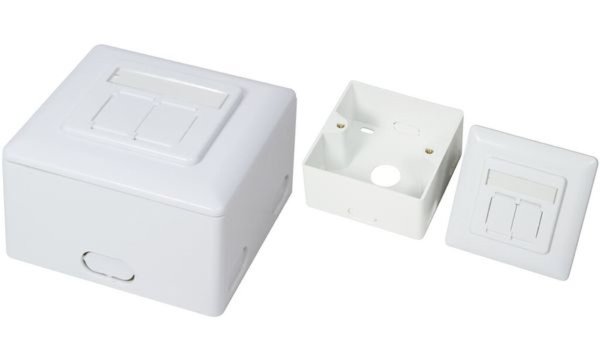 LOGILINK Netzwerkdose Aufputz CAT 6 2 Port LogiLink Weiß