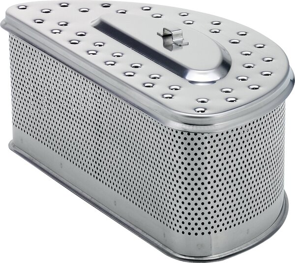 Edelstahl-Kohlebehälter XXL 