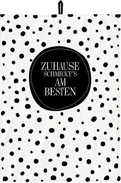 Geschirrtuch Motiv Zuhause 2 Aufhänger, 50 cm x 70 cm