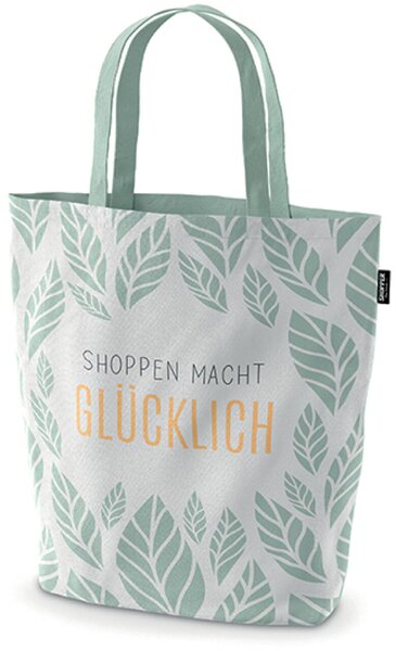 Shopper Baumwolle mit Motiv Blatt 100 % Bio-Baumwolle