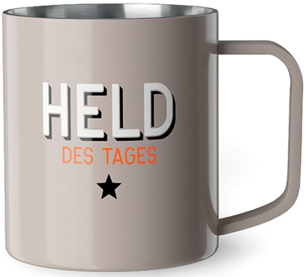 Thermobecher 250ml Motiv Held des Edelstahl, nicht für Mikrowelle oder