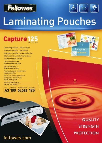 Laminierfolie Fellowes Capture A3 125 Mikron 100er Pack
