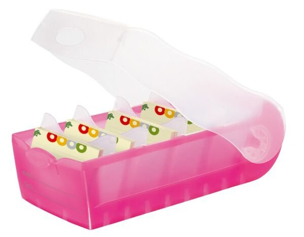 Lernkartei Karteibox A8 Croco quer für 500 Karten 97x191x67mm