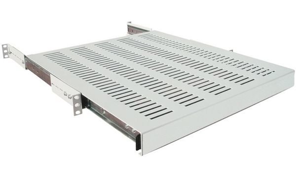 LogiLink 19 Fachboden, 1 HE, auszi ehbar, (T)800 mm, schwarz (11114648