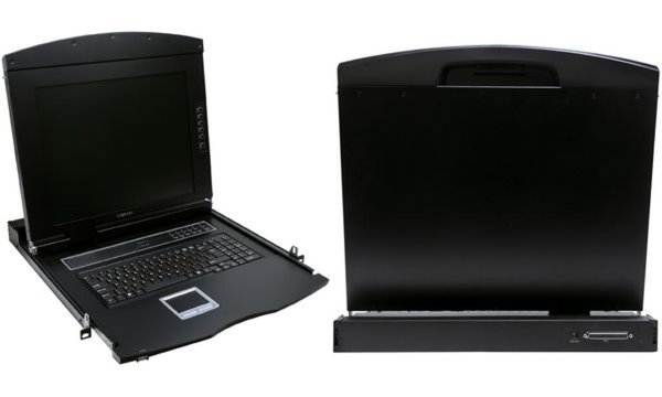 LogiLink 19 LCD KVM Konsole mit 43 ,18 cm (17) TFT-Monitor (11116069)